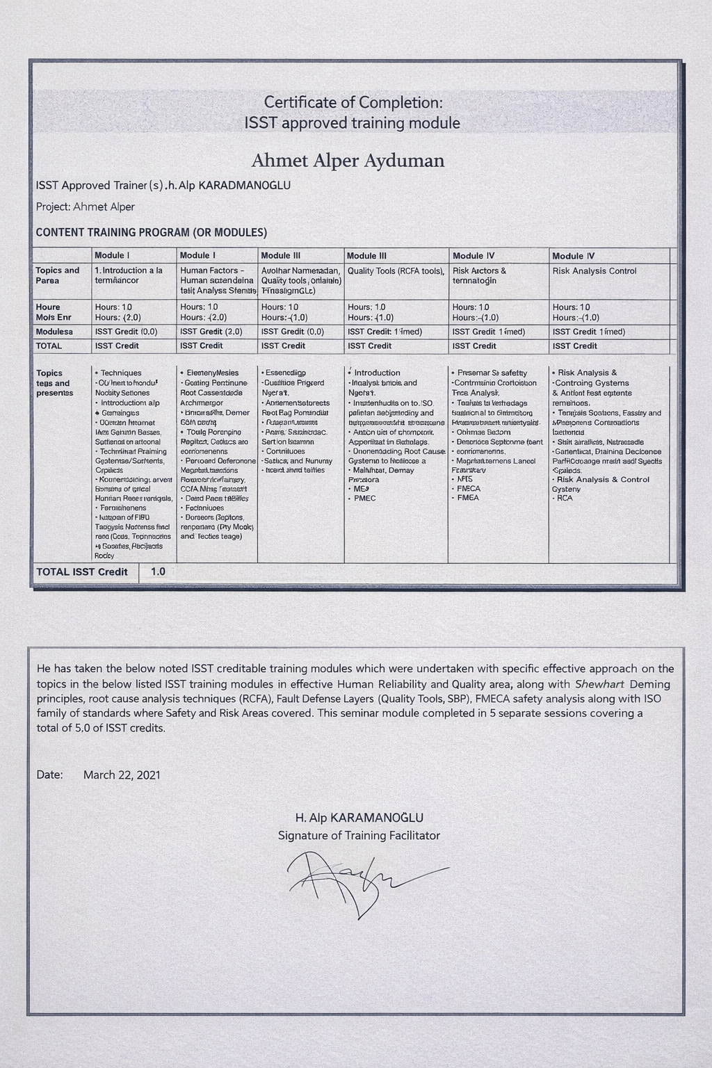 ISST Approved
